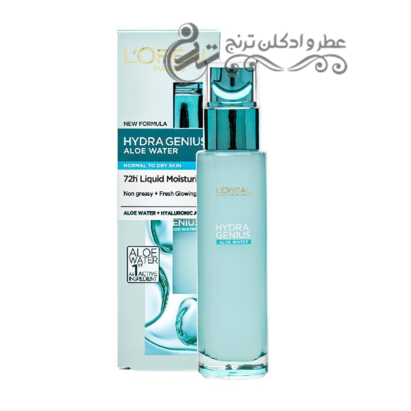 آبرسان لورآل هیدرا جنیوس برای پوست نرمال تا خشک  L’Oréal Paris Hydra Genius Aloe Water – Normal to Dry Skin